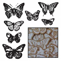 Набор украшений "Крафт бабочки, белые" (Maya Road)