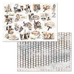 Набор бумаги А4 "Любимые пушистики", 12 листов (ScrapMania) Набор бумаги А4 "Любимые пушистики", 12 листов (ScrapMania)