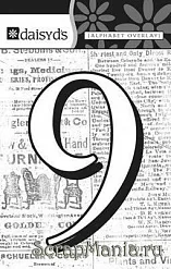 Цифра-оверлей "9", 1 лист (Daisy d's) Цифра-оверлей "9", 1 лист (Daisy d's)