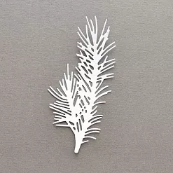 Вырубка из бумаги "Веточка белая" (Былое)