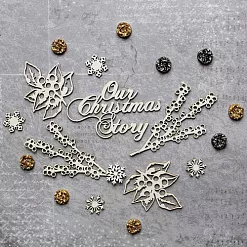 Набор украшений из чипборда "Наша Рождественская история" (Fabrika212) Набор украшений из чипборда "Наша Рождественская история" (Fabrika212)