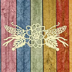 Украшение из чипборда "Бохо букет 4" (Белкин дом)