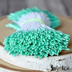 Набор тычинок "Жемчужные. Ментоловые" тонкие, 400 шт