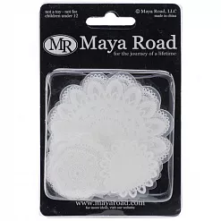 Набор украшений из ацетата "Кружевные салфетки" (Maya Road) Набор украшений из ацетата "Кружевные салфетки" (Maya Road)