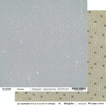 Бумага 20х20 см "Кто ходит в гости. Боровик" (PaperHome)