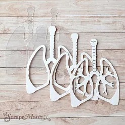 Чипборд "Спасибо, доктор! Шейкер. Легкие маленькие" (ScrapMania) Чипборд "Спасибо, доктор! Шейкер. Легкие маленькие" (ScrapMania)