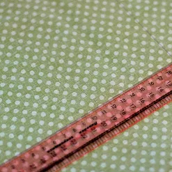 Отрез ткани 50х70 см "Мелкий горошек, цвет светло-зеленый" (Tilda)