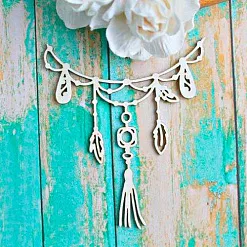 Украшение из чипборда "Ловец снов 2" (ScrapКрым)