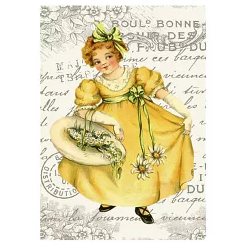 Тканевая карточка "Нежный возраст. Кокетка" (ScrapMania)