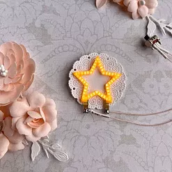 Подсветка "Звезда оранжевая", светящаяся фигурка, сменная батарейка (ScrapIllumination)