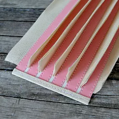 Переплет на 6 разворотов, цвет розовый, длина 25 см Переплет на 6 разворотов, цвет розовый, длина 25 см