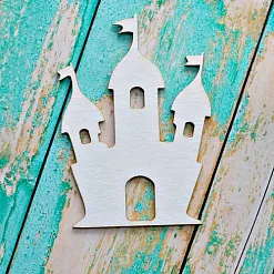 Украшение из чипборда "Замок 2" (ScrapКрым)