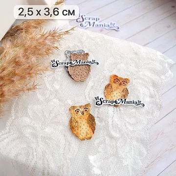 Нож "Русские сказки. Филин", 2,5х3,6 см (ScrapMania)