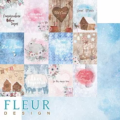 Бумага "Снежная акварель. Холодная зима" (Fleur-design)