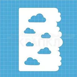 Трафарет 11,5х16,5 см "Облачный атлас" (Скрапклуб)