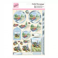 Аппликация бумажная вырубная А4 "Деревенская жизнь" (DoCrafts)