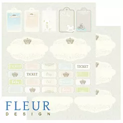 Бумага "Детская коллекция. Карточки" (Fleur-design)