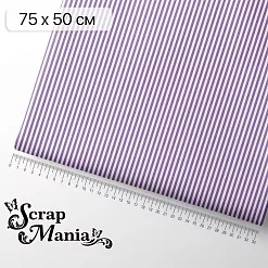 Отрез ткани 75х50 см "Свадебное торжество. Фиолетовая полоска" (ScrapMania) Отрез ткани 75х50 см "Свадебное торжество. Фиолетовая полоска" (ScrapMania)