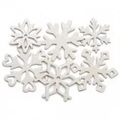 Набор украшений из чипборда "Снежинки" (Maya Road)