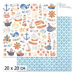 20х20 Бумага "Морячок. Дизайн 4" (ScrapMania, 210 293) 20х20 Бумага "Морячок. Дизайн 4" (ScrapMania, 210 293)