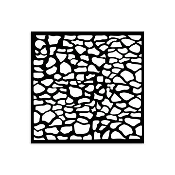 Трафарет 12х12 см "Silent Sea. Stones Pattern" (Stamperia)