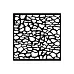Трафарет 12х12 см "Silent Sea. Stones Pattern" (Stamperia)