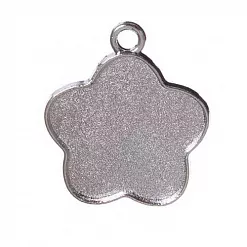 Основа под кабошон "Пряник", цвет серебро