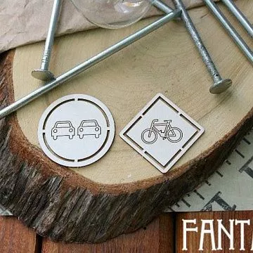 Набор украшений из чипборда "Знаки 449" (Fantasy)