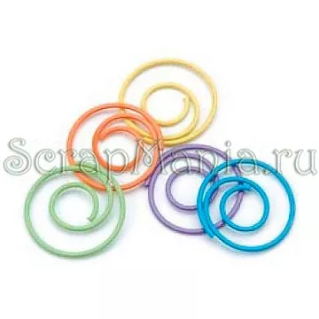 Набор круглых скрепок "Яркие" (Creative Impressions)