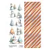 Лист с картинками 10х30 см "Снежинки-мандаринки. Снеговики" (ScrapMania)