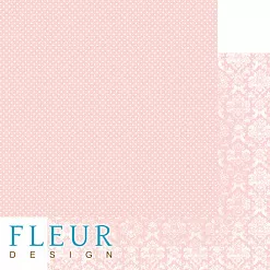 Набор бумаги 20х20 см "Шебби Шик Базовая 2.0", 12 листов (Fleur-design)