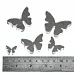 Набор акриловых зеркальных украшений "Бабочка", 5 шт (Лазер) Набор акриловых зеркальных украшений "Бабочка", 5 шт (Лазер)