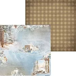 Бумага 30х30 см "Снежная даль. Лист 5" (Scrapodelie)