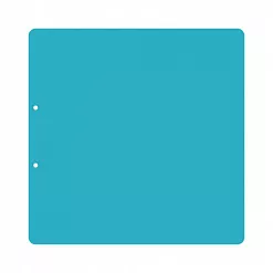 Набор пластиковых листов 30х30 см "Прозрачные. Скругленные углы. 2 отверстия", толщина 0,5 мм (CraftStory)