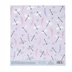 Бумага с голографическим фольгированием 15х15 см "Стрекозы" (АртУзор)