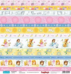 Бумага "Подружки. Карточки 3" на английском (ScrapBerry's)