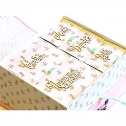 Двухъярусная заготовка для маминых сокровищ с 5 коробочками, цвет розовый