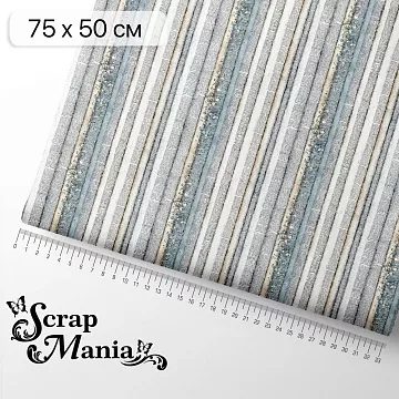 Отрез ткани 75х50 см "Алиса и Чеширский кот. По страницам книг" (ScrapMania)