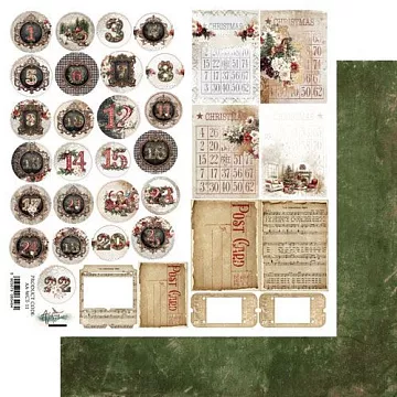 Бумага 30х30 см "Wonderful Christmas Time. Цифры. Для вырезания" (Alchemy of Art) Бумага 30х30 см "Wonderful Christmas Time. Цифры. Для вырезания" (Alchemy of Art)