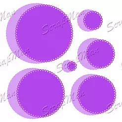 Нож "Круги с гребешками", 10,2 см (Scrapman)