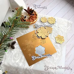 Нож "Сказка на Новый Год. Снежинки", 3,4х3,5 см (ScrapMania) Нож "Сказка на Новый Год. Снежинки", 3,4х3,5 см (ScrapMania)