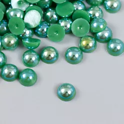 Набор полужемчужин "Зелёная гамма", 0,8 см (АртУзор) Набор полужемчужин "Зелёная гамма", 0,8 см (АртУзор)