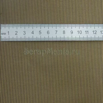 Отрез ткани "Коричневые полоски" 50х110 см (Stoff)