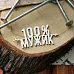 Украшение из чипборда "100% мужик" (Fantasy)