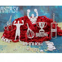 Набор украшений из чипборда "Бокс" (Fantasy) Набор украшений из чипборда "Бокс" (Fantasy)