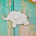 Украшение из чипборда "Слоник 2" (ScrapКрым)