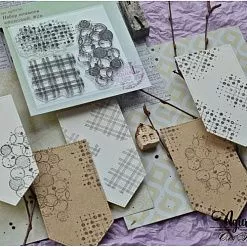 Штамп "Фоновый №2", 8,5х4,5 см (AgiArt) Штамп "Фоновый №2", 8,5х4,5 см (AgiArt)