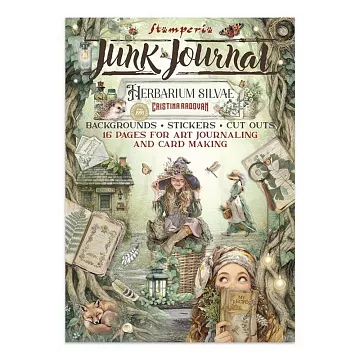 Набор бумаги А4 "Junk journal. Herbarium Silvae", 16 листов (Stamperia)