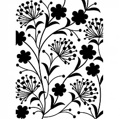 Папка для тиснения А6 "Магия цветов" (Darice) Папка для тиснения А6 "Магия цветов" (Darice)