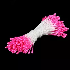 Набор тычинок "Жемчужно-розовый неон", мини, 130 шт